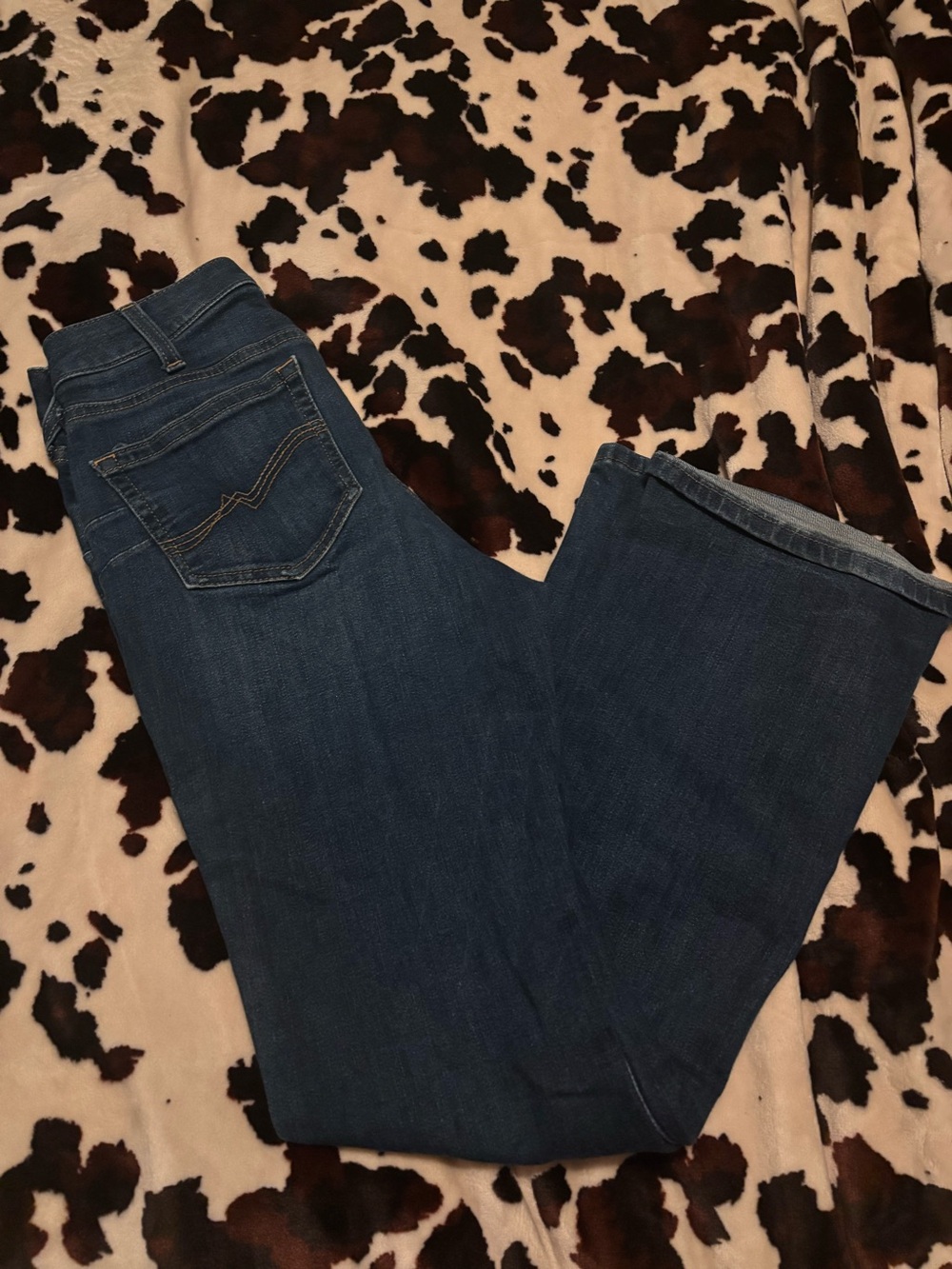 Ariat Classic Women's Dark Blue Denim Jeans high rise bootcut 28s